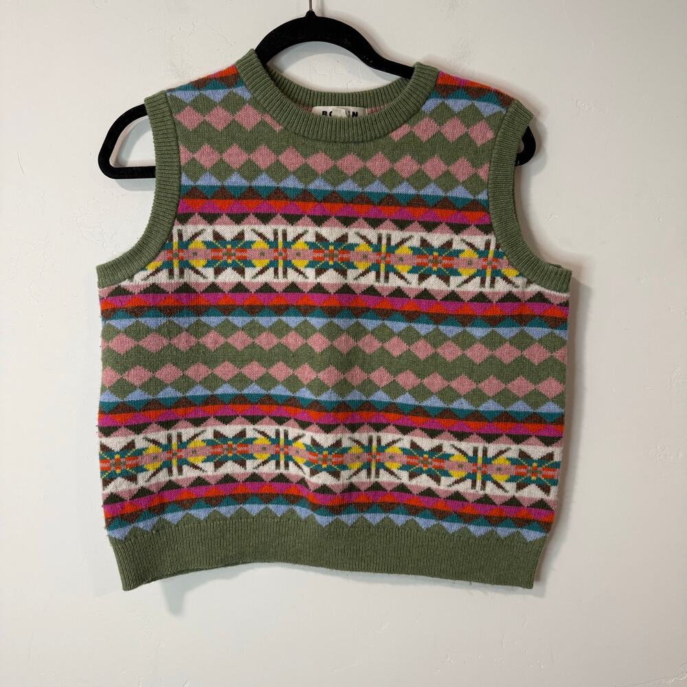 Boden Multicolor Patterned Sweater - image 2